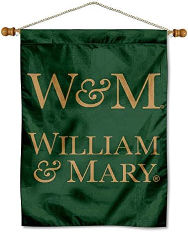 Колежа на Уилям и Мери Двустранен Банер и Комплект Дървени Шест за Банери