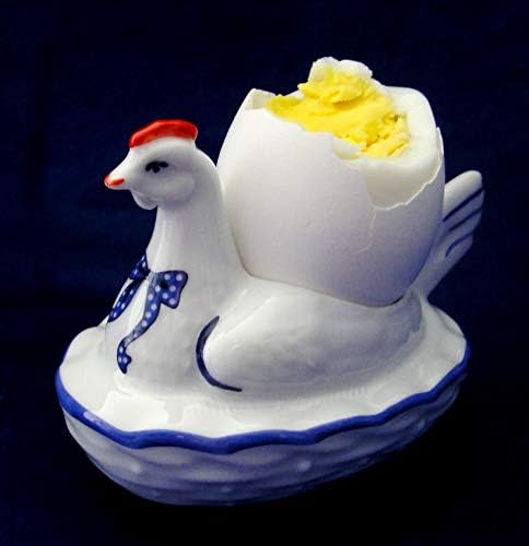 Чаша за яйца от костен порцелан, чешки порцелан (чашка за яйца с пиле)