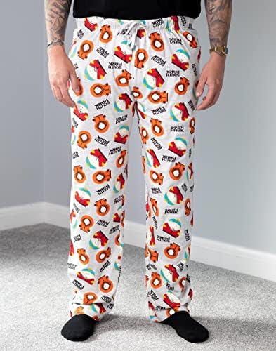 Мъжки Панталони за почивка South Park Герои Комедийного Сериал Сиви Пижамные Панталони