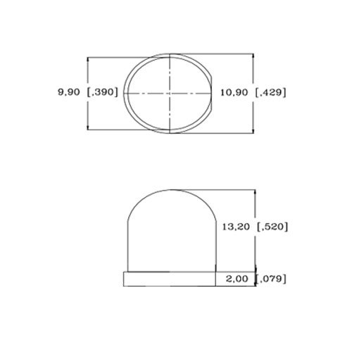 10 мм и 12 В Предварително свързан кехлибар-оранжев светодиод - ултра ярък (10, 11, 12, 13, 14, 15 В) (опаковка от 5 броя)