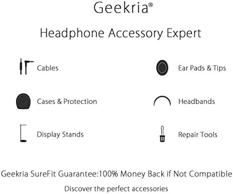 Калъф за слушалки Geekria Shield, който е Съвместим с чехлами Bose QuietComfort QC35 II, QC35, QC25, QCSE, работа на смени Пътна чанта
