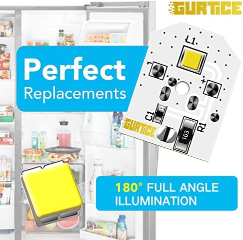 Gurtice Нов Актуализиран 3 Опаковки WR55X11132 WR55X25754 Led Лампа за хладилник GE Замени WR55X30602 WR55X26486 PS4704284 3033142 EAP12172918