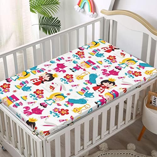 Кухненски Кърпи за бебешко креватче, Портативни мини-Чаршафи за легла от Ултра Мек материал -Чаршаф за матрак на детско креватче или
