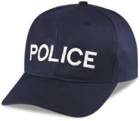 Униформите на Полицията в света - Шапка / Нашивка на шапка - Бяло / Тъмно синьо, Регулируем на Полицията, Шериф, CHP, Охрана, Нашивка