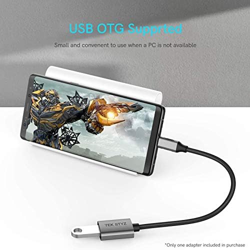 Адаптер Tek Styz USB-C USB 3.0 е обратно Съвместим с вашия конвертером Xiaomi Poco F4 GT OTG Type-C/PD USB 3.0 за мъже и жени. (5 gbps)