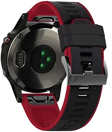 26-22 мм Силикон быстроразъемный каишка за часовник Garmin Fenix 6X6 6S Pro 5X5 Plus 3HR Ендуро Smartwatch Easyfit Каишка на китката