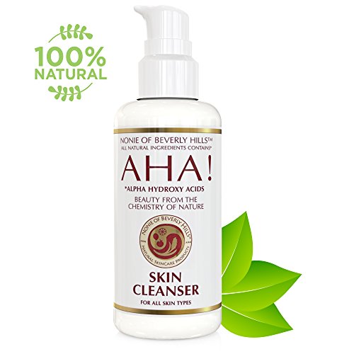 Nonie АХА - Естествен и Отговаря на веганами Почистващо средство за кожата С алфа-Гидроксикислотами, Отлично Средство за отстраняване