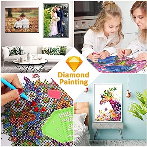 Комплекти за рисуване с диаманти за възрастни/деца 5D САМ Диамантена Художествена Боя с Пълен Кръг диамантен пръстен, Бяло Цвете, Диамантени