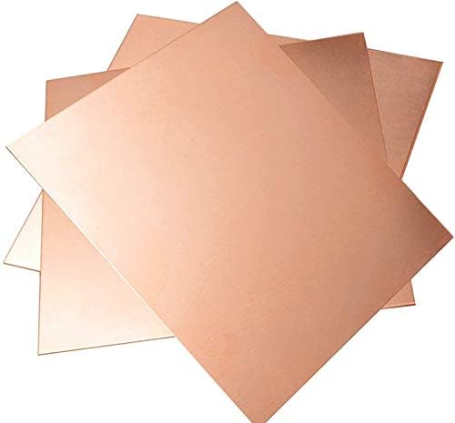NIANXINN Мед метален лист Фолио Табела 3 x 100 x 150 мм Нарязани Медни Метални пластини