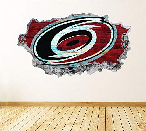 Хокеен Отбор Каролина Стикери За стена Изкуството 3D Разбития Потребителски Фен Урагани Декор на Стените Спалня Гараж Подвижни Винилови