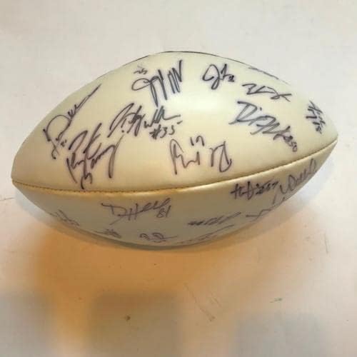 2002 Екипът на Индианаполис Колтс Подписа на футболиста от NFL Пейтона Мэннинга 27 Sigs JSA COA - Футболни топки с автографи