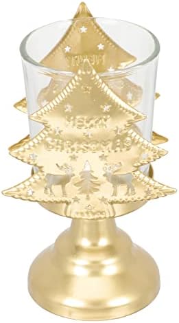 Тенис на Тавата ABOOFAN Коледно Дърво, Свещници Tealight Метални Коледно Дърво, Свещник за Коледното Домашно Парти Маса Манто Украса