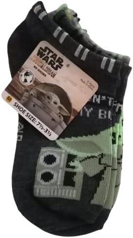 МЕЖДУЗВЕЗДНИ ВОЙНИ Мандалорец Дете Йод За деца 5 опаковки Чорапи на щиколотках Без показване