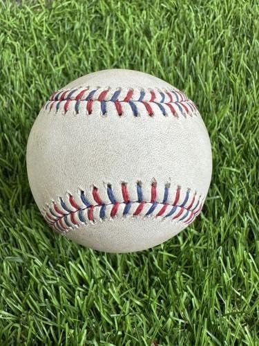 Използвана игра от всички звезди бейзбол 2022 г. - Джеф Макнил Мартин Перес MLB Auth - Използваните бейзболни топки MLB Game