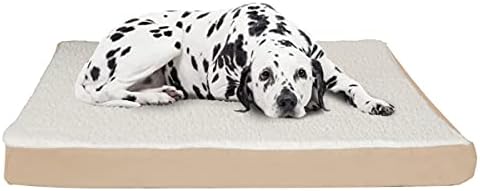 Ортопедично легло за кучета PETMAKER - 2-Слойный подложка от пяна с памет ефект с калъф от шерпи, който може да се пере в машина - Легло