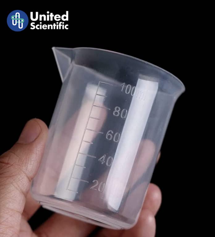 United Scientific Доставки BP0250 Полипропилен чаша в стил Griffin, с капацитет от 250 мл (опаковка от 6 броя)