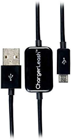 USB кабел ChargerLeach Forget-Me-Not с вградена аларма - жак 2.0 A за Micro B - 6 фута (1,8 м) за смартфони, MP3 плейъри, таблети.