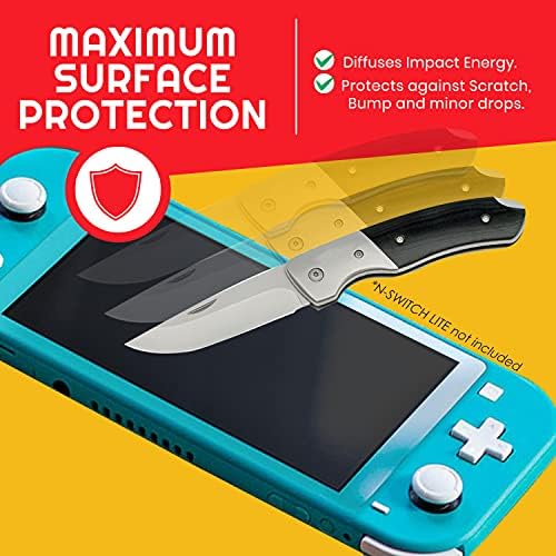 Защитно фолио EVORETRO, съвместими с Nintendo Switch Lite – комплект за защита от ултра силна ултра силна закалено стъкло с висока точност