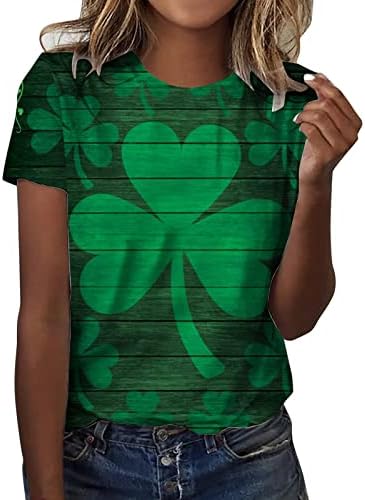 Ризи Happy St. Patrick ' s, Дамски Модни Графична Тениска С Къси Ръкави, Приталенная, С кръгло деколте, Елегантни Ежедневни Тениски,