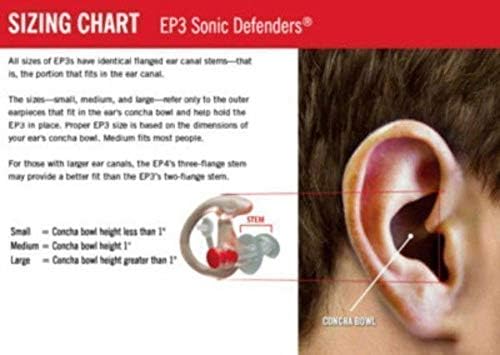 Защита за ушите Сполучлив EP3 Sonic Defender, Средно