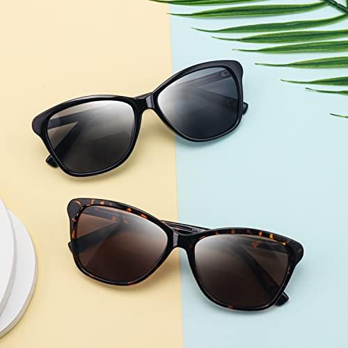 Дамски слънчеви очила Kisdate Superior с бифокальными очила за четене, слънчеви очила KISDATE в ретро стил Cateye със защита от UV400,