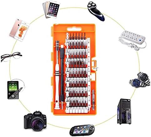 TKFDC 60 В 1-Комплект инструменти за Прецизен Отвертки Отвертки, Определени за Мобилен телефон, Таблет Компактен Ремонт на услуги С калъф