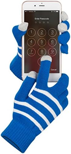 Ръкавици за сензорен екран Fosmon, Зимни ръкавици за сензорен екран Унисекс [Три Провеждане на върха на пръста] - Черен/Black