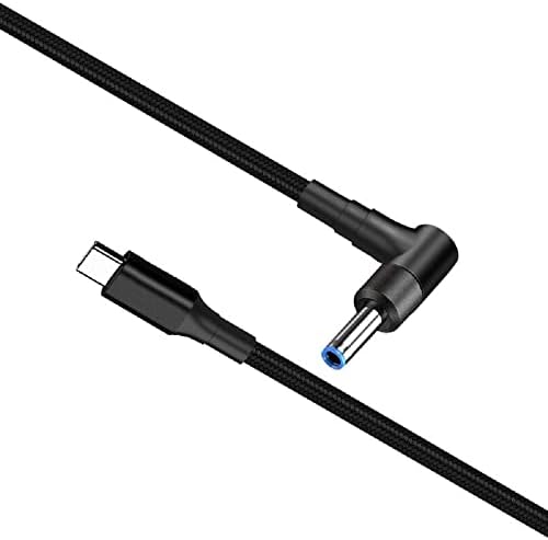 Кабел за зареждане на лаптоп Tpenod от USB C до 4,5 мм, кабел конвертор USB Type C от щепсела до dc 4,5 x 3,0 мм, Удлинительный кабел