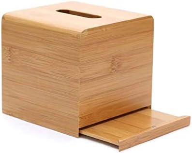 LLLY Бамбук Дървена Кутия За Салфетки, Правоъгълна Кутия За Салфетки, Прости Държачи За Тоалетна Хартия За Декорация на Дома