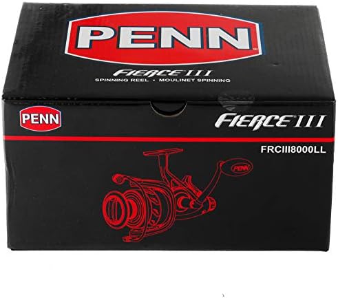 Penn FRCIII8000LL Fierce III 8000 Спиннинговая Макара Live liner четки RH/LH Предната