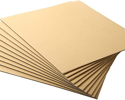 Листи велпапе Bercoor, Плоски Картонени листове с размер 8.5 x 11 инча за Бродерия, Квадрати от плътен картон за опаковане, изпращане