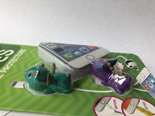 Защитни капаци Tzumi Bytes за USB кабел за iPhone /iPad, Анимация за Зарядно кабел с Чудесни Любимци, Аксесоар за телефон, който предпазва