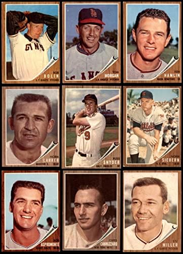 1962 Topps Бейзболен Стартов комплект от 100 картички/Лот (Бейзболен набиране) VG/EX