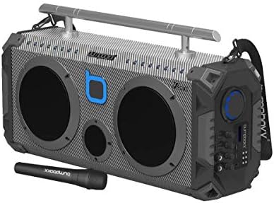 Портативна колона Bumpboxx Bluetooth Flare8 Atlanta Braves | Ретро Boombox с Bluetooth-високоговорител | Акумулаторна литиева батерия