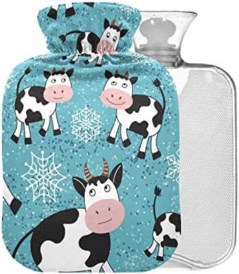 Бутилка с гореща вода под формата на Снежинки, за Крави с Капак 1Л Малък Пакет с Топла Вода за Облекчаване на болката При Гърчове BAP
