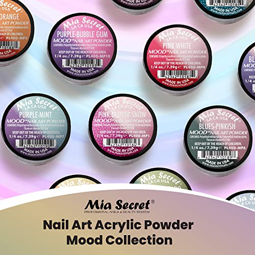 Събиране на прах за нокти-арт Mia Secret 12 Цвята Микс (Промяна на настроението)