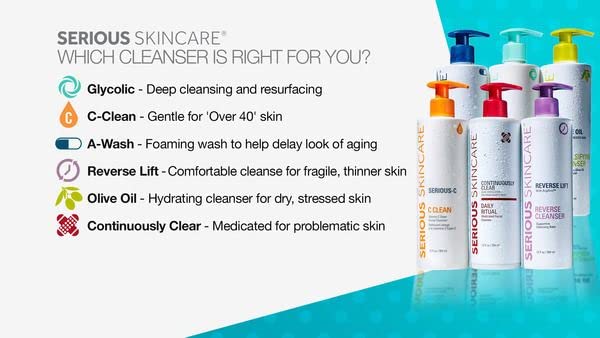Сериозни Грижи за кожата Serious-Почистващо средство за лице с витамин С в плазмата на C3 - за нежна и хидратирана кожа - Хидролизиран