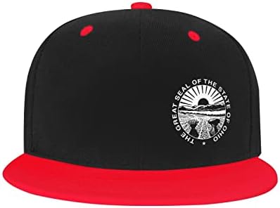 Детска бейзболна шапка BOLUFE State Seal of Ohio, има добра дишаща функция, естествен комфорт и пропускливост на въздуха