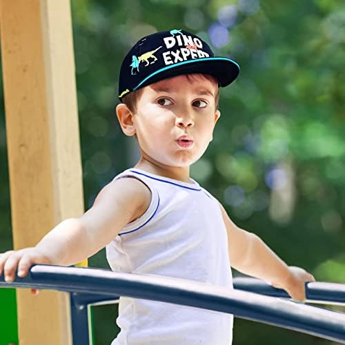 Бейзболна Шапка за момчета, Детска Шапка шофьор на камион, Регулируем Шапка от Слънцето бейзболна шапка за Деца, момчета 1-8 години (Принт