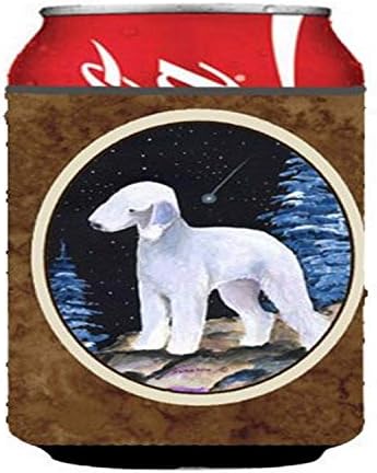 Caroline's Treasures SS8455CC Титуляр за буркани или бутилки Starry Night Bedlington Terrier, Държач за консерви-охладители, Може да