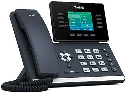 Yealink SIP-T52S Gigabit 12-Лайн VoIP WiFi Настолен телефон с цветен сензорен екран 2,8 инча (SIP T52S)