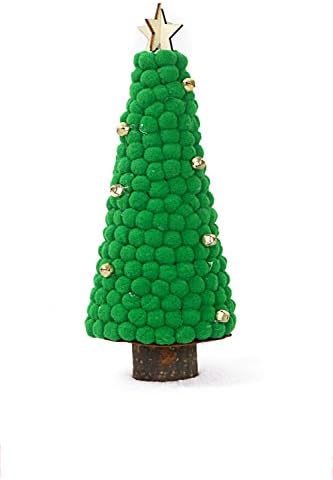 Коледно дърво, Декорация за коледни топки, Коледни дръвчета, Коледни украси, Балони, Мини-Изкуствена Коледна елха за дома (Цвят: зелен,