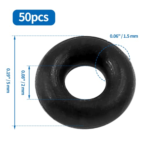 PHITUODA, 50 бр., черни силикагелевые уплътнителни пръстени, оборудване запечатване миене на уплътнението за градински душ, воден маркуч,