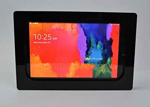 TABcare Съвместим Samsung Galaxy Tab S 8.4 Черен VESA Монтиране на Акрилни Защитен Корпус за POS, Павилион, магазин на дисплея