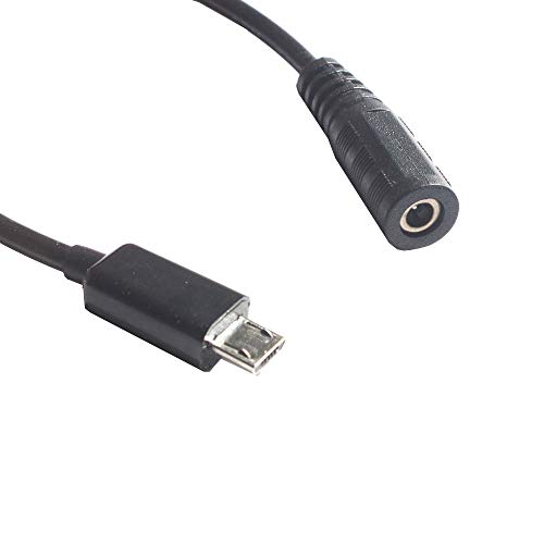 Конектор dc 3,5 x 1,35 ММ Конектор към Micro USB, Дължина на захранващия кабел 20 см, 1 бр. /опаковане. (2 вида)