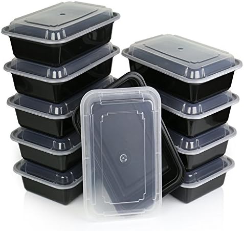 Комплект обяд кутии за съхранение на храна, 10 x, за многократна употреба, контейнери за контрол на порции за готвене