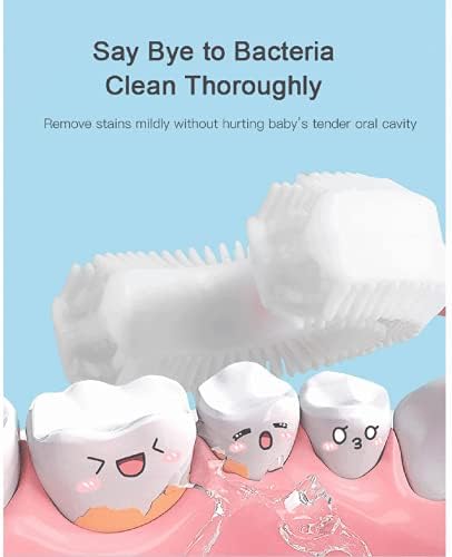 ZPC 2 бр. Детски пасти за зъби, Напълно Кръгла Детска U-образна четка за зъби, Дизайн за почистване на устната кухина на 360 °, за бебета