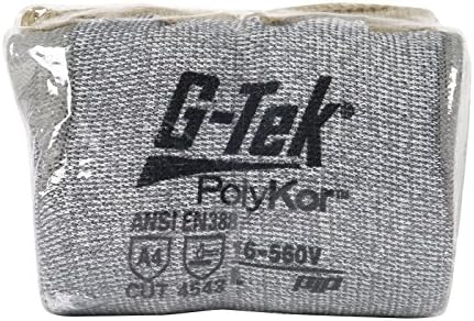 Ръкавица от смесовой тъкан G-Tek PolyKor безпроблемна трикотаж PolyKor с антиоксидантна полиуретанова боя с покритие, осигурява доброто