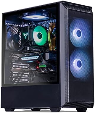 Настолен компютър MXZ Gaming PC, I5 12400F 4,4 Ghz, GTX 1660S, 16 GB DDR4 3200, твърд диск NVME 500 GB, вентилатори 6RGB, Win 10 Pro