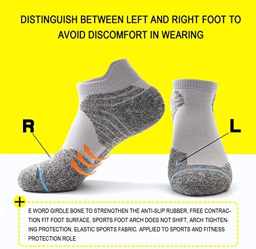 Спортни чорапи за Джогинг Глезените BCHHXJ, Меки Дишащи Спортни Чорапи с Дълбоко Деколте за Мъже и Жени